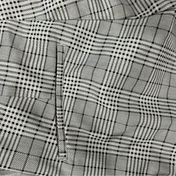H&M Black White Plaid Checkered Dress Pants Women’s Size 8 Slim Fit - Picture 6 of 6